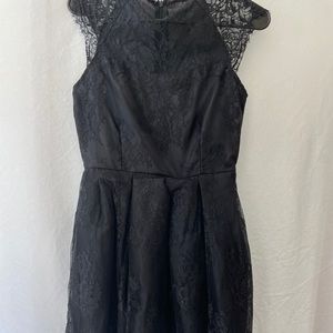 Black lace dress